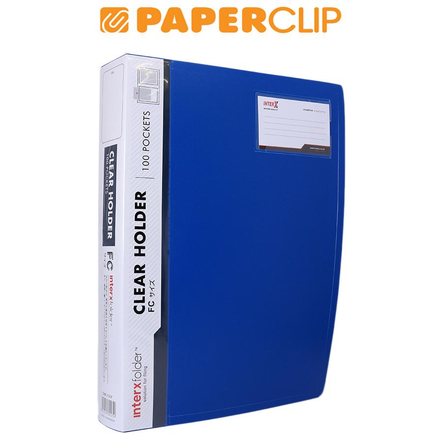 

CLEAR HOLDER INTERX CHX2100F 100 BLUE