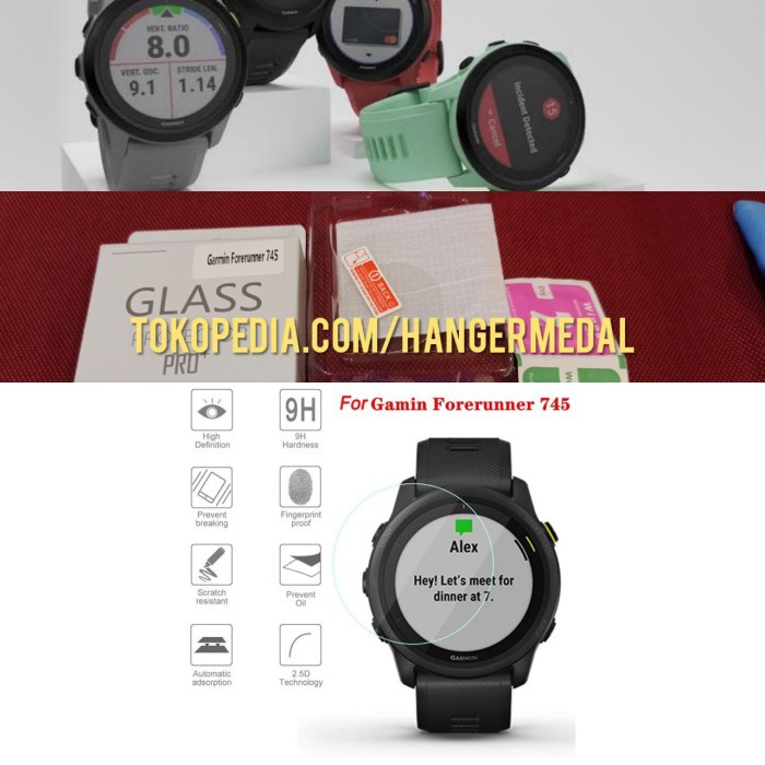 Tempered Glass ANTI GORES GARMIN FORERUNNER 745 FR