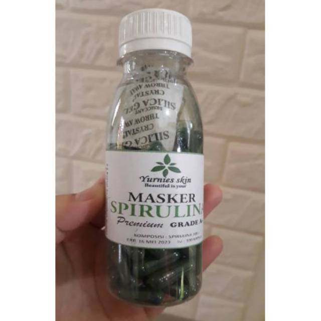 Masker spirulina organic free kuas harga perbotol