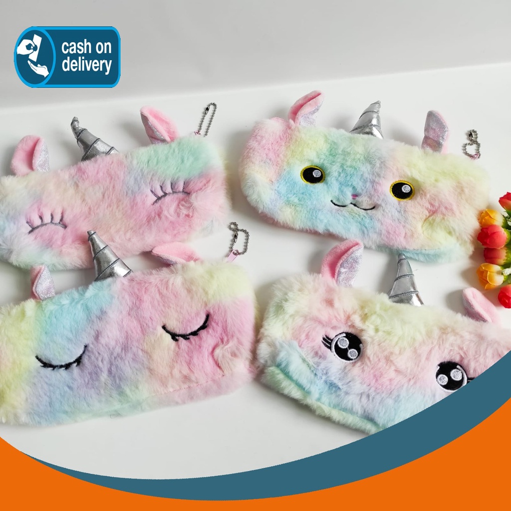 

TEMPAT PENSIL UNICORN BULU MATA WAJAH MUKA KOTAK ALAT TULIS IMUT MURAH WARNA KARAKTER COD