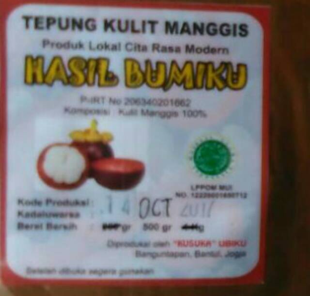 

TEPUNG KULIT MANGGIS