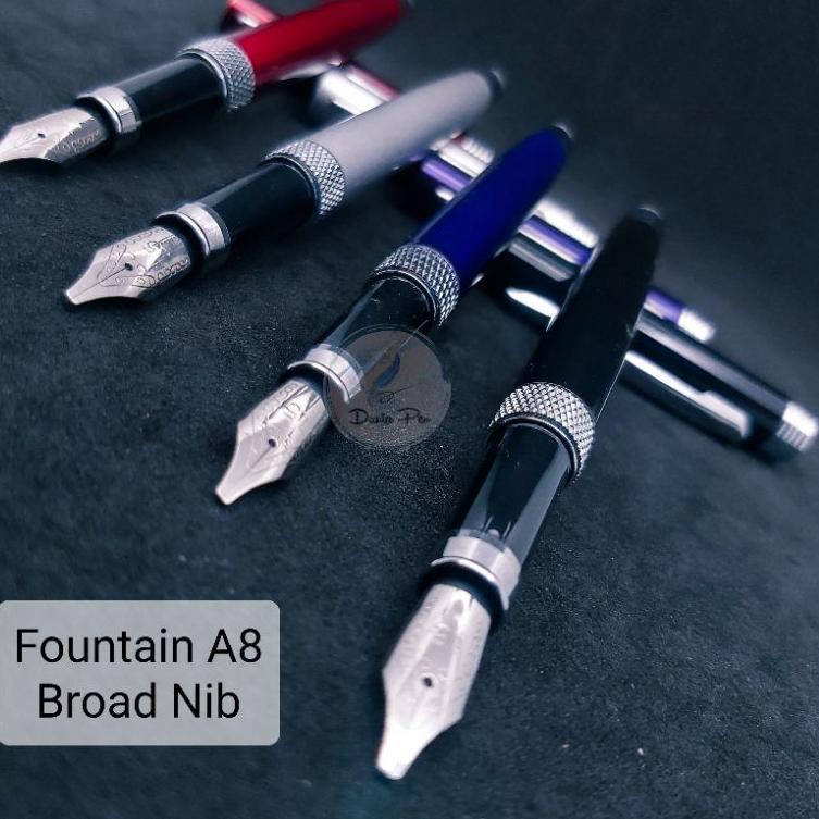 

[KODE PRODUK Z46] Pena Kaligrafi A8, Fountain Pen Broad Nib A8, Nib Lebar 1.5mm , Bisa Custom Grafir