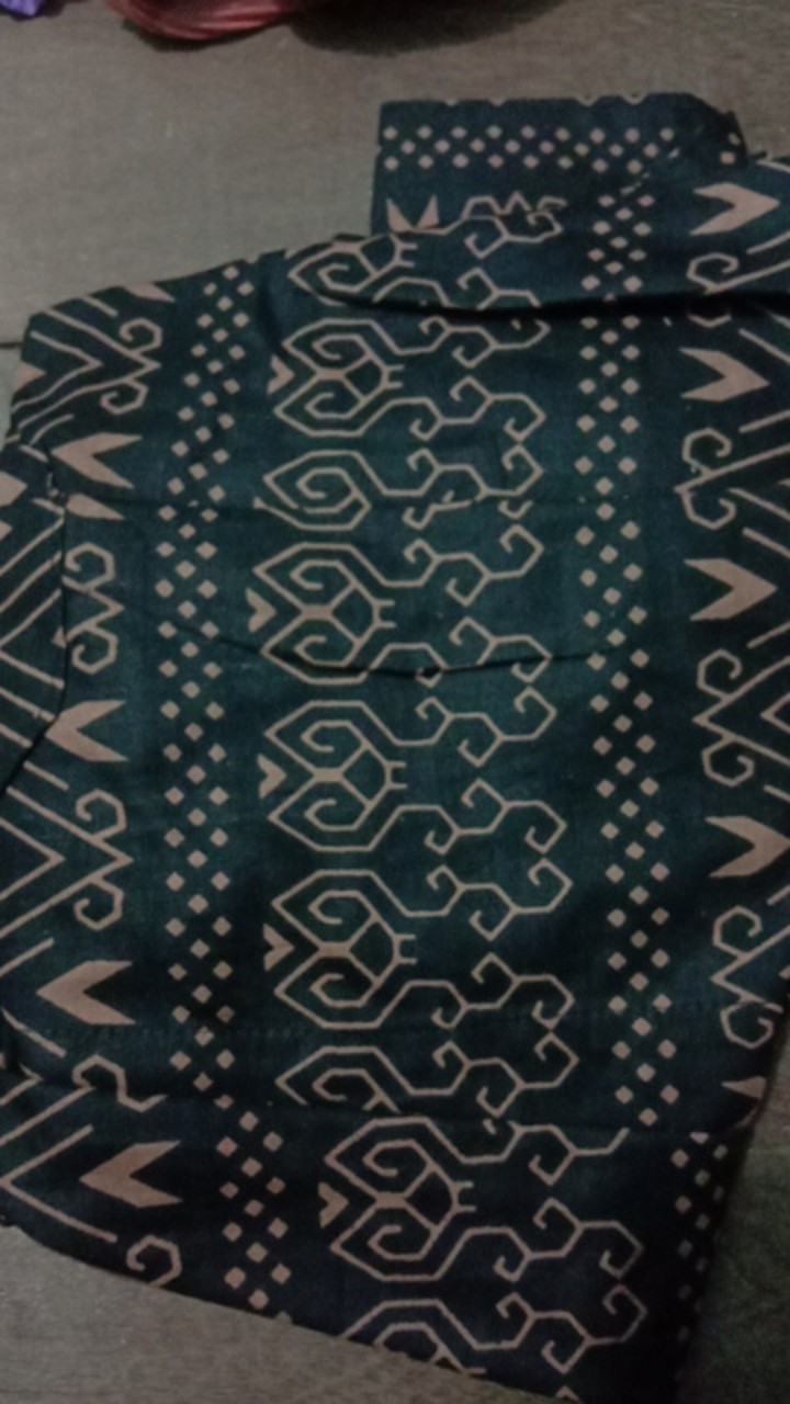 Size M L Xl Xxl Bswart Batik Hrb026 Kenongo Hem Batik Monochrome Semut Coklat Kemeja Batik Pria