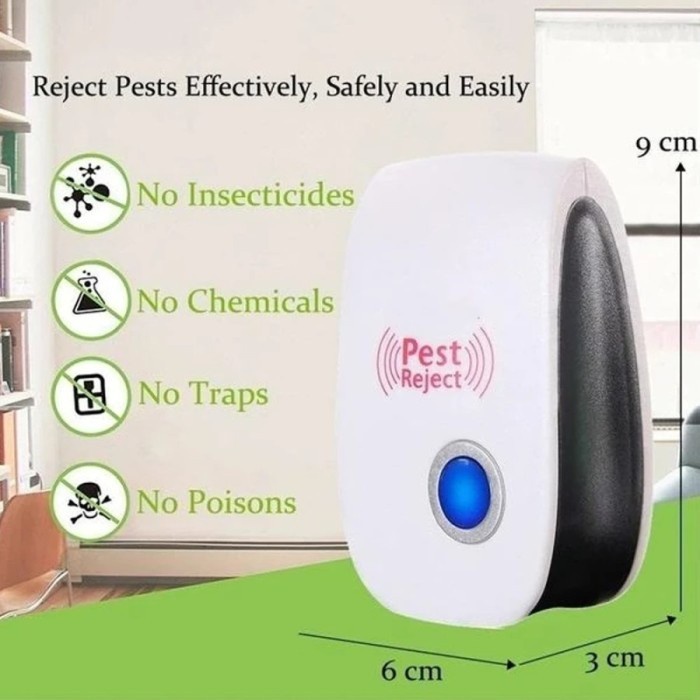 Pengusir Serangga Ultrasonic Pest Alat Pengusir Hama Serangga Grosir