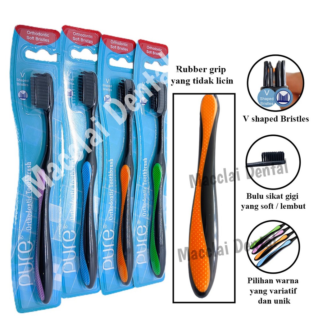 SIKAT GIGI BEHEL ORTHO / ORTHODONTIC ISI 12 PCS REGULER REGULAR / TRAVEL