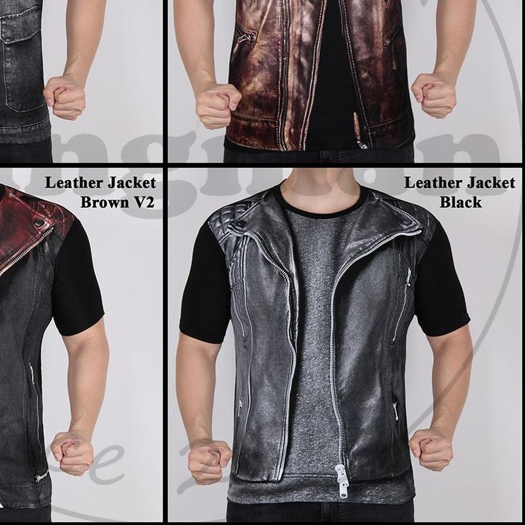Kaos Kostum Jaket 3D Lengan Pendek