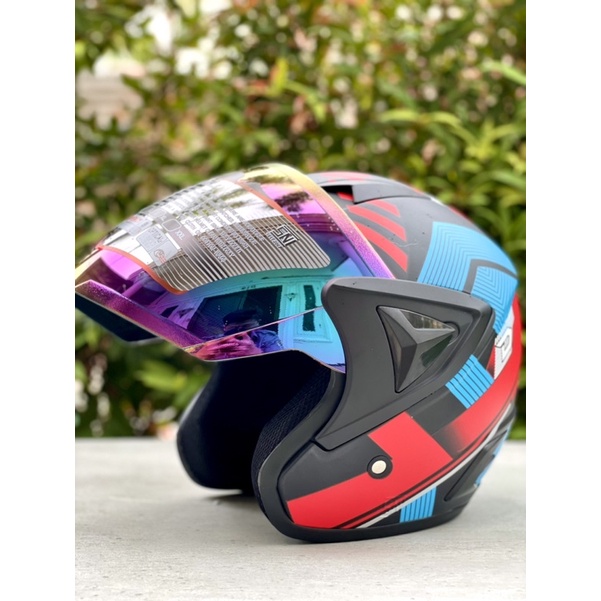 Helm Ghm Vista Half Face Motor Dewasa Pria Wanita Sni