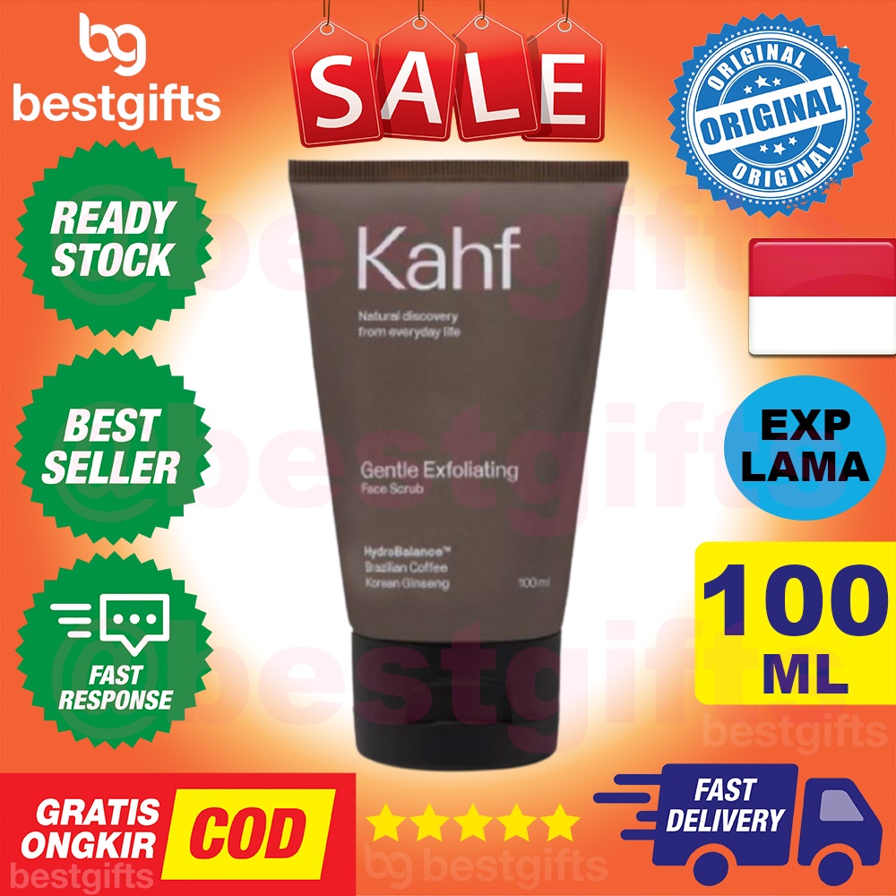 Jual KAHF GENTLE EXFOLIATING FACE SCRUB WASH SABUN CUCI MUKA PRIA