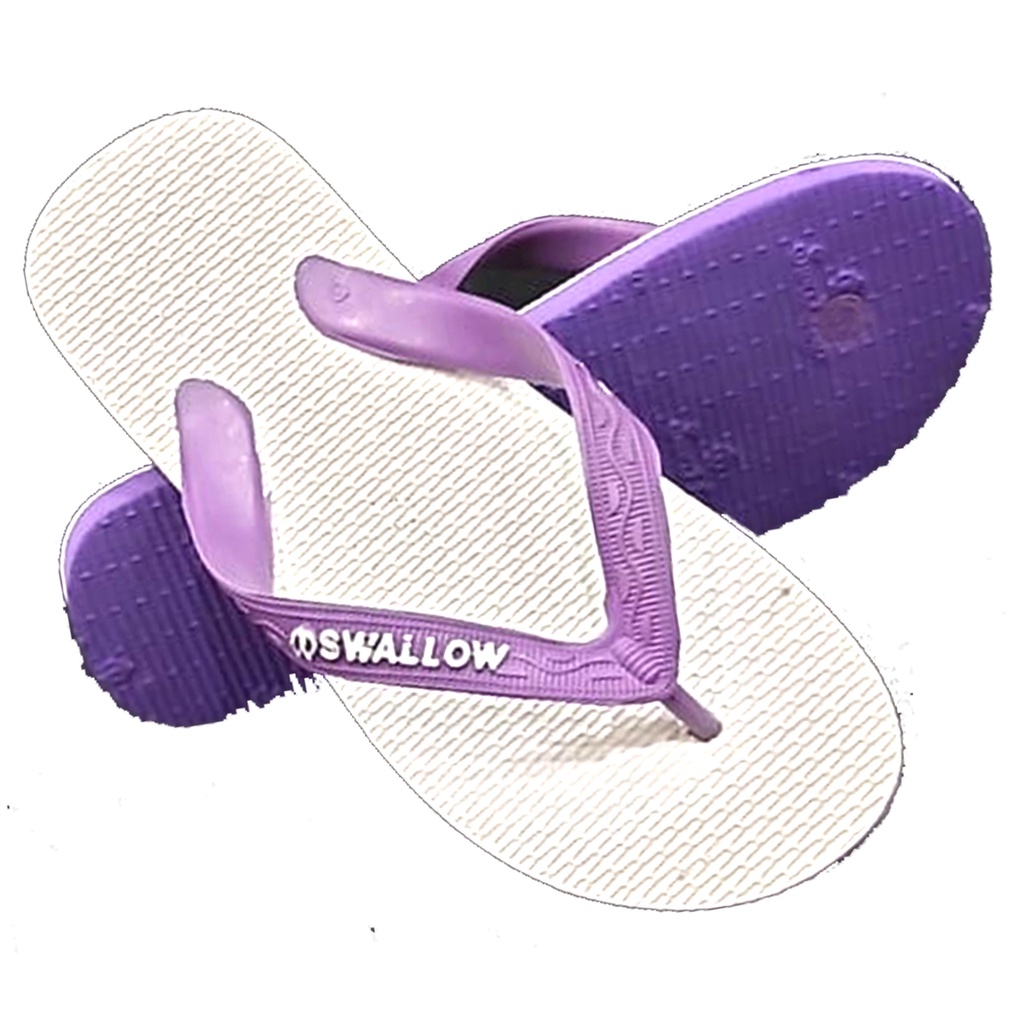 SANDAL JEPIT SWALLOW  DEWASA DAN ANAK MURAH-UNGU(10 / 26,5 CM)