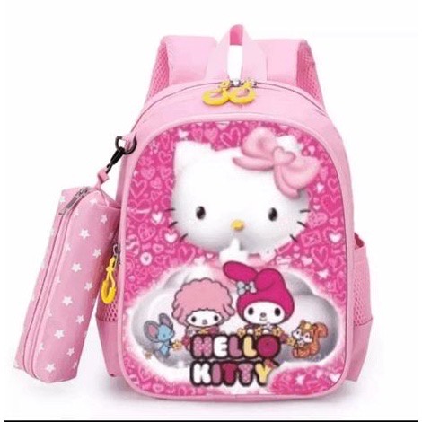 [RAMADHAN SALE] Promo Ransel Anak Sekolah Ransel 2 in 1 TAS TK SD SMP SMA Tas Anak Tas Cewek Cowok Terbaru Motif Hello Kitty