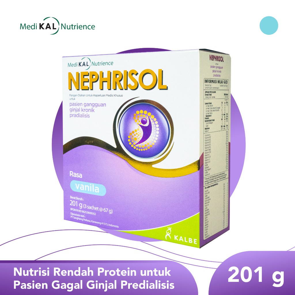 Nephrisol 201 gram - Nutrisi Rendah Protein Ginjal Kronik