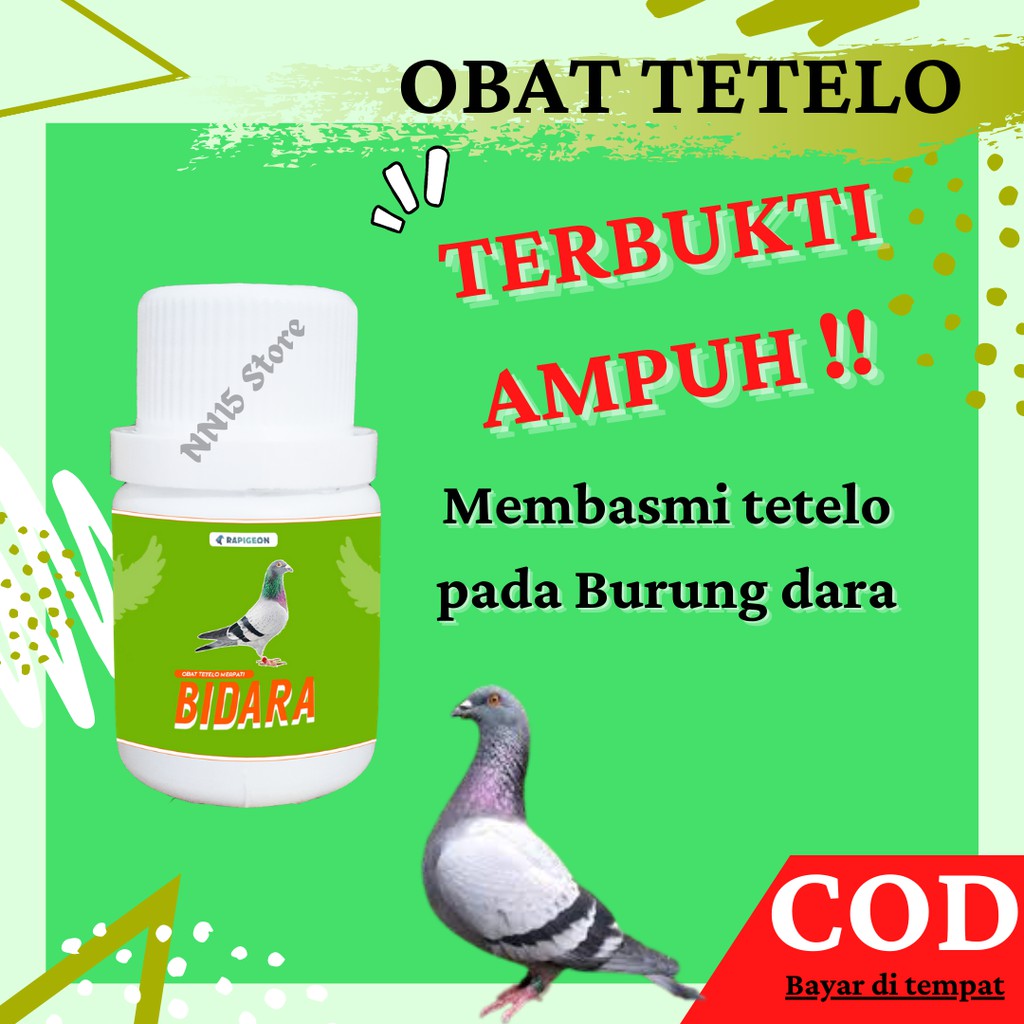 Obat Jamu Herbal Natural Mengatasi Penyakit Tetelo Burung Dara Merpati Balap Kolong Isi 50 Butir