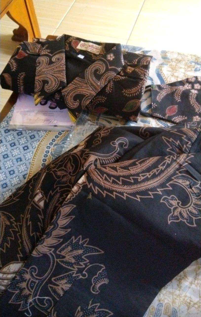 Batik Pria Lengan Panjang Slimfit Modern Premium Kemeja Batik Pria Lengan Panjang Batik Aluna Gba064