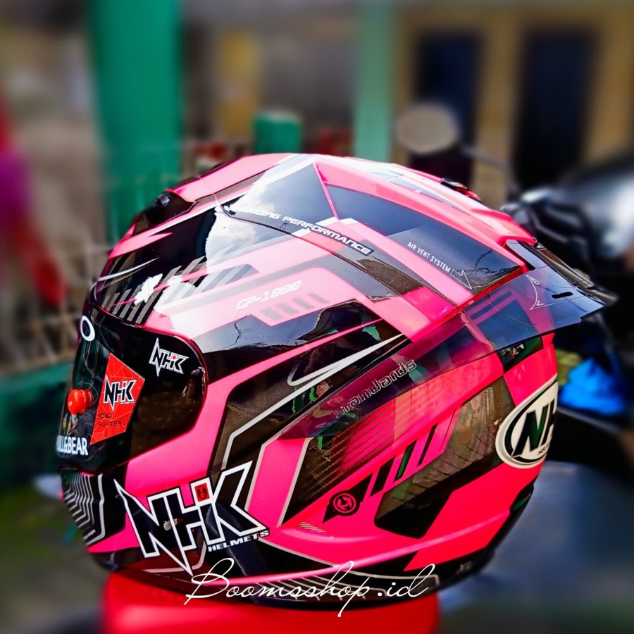 HELM NHK GP1000 PLASMA PINK PAKET GANTENG-1