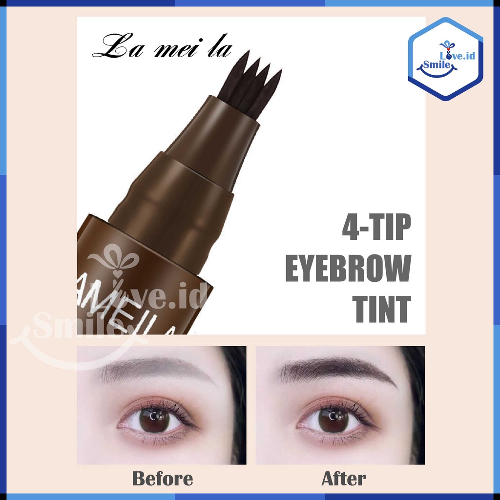 LAMEILA Eyebrow Waterproof Natural Eyebrow Pen Four-claw Eye Brow Tint Fork Tip Long Lasting L32