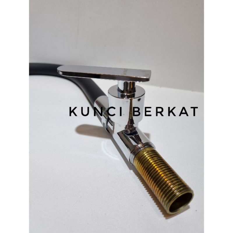 Kran Angsa Flexibel Black/Keran Cuci Piring Hitam/Sumber air bawah atau Meja