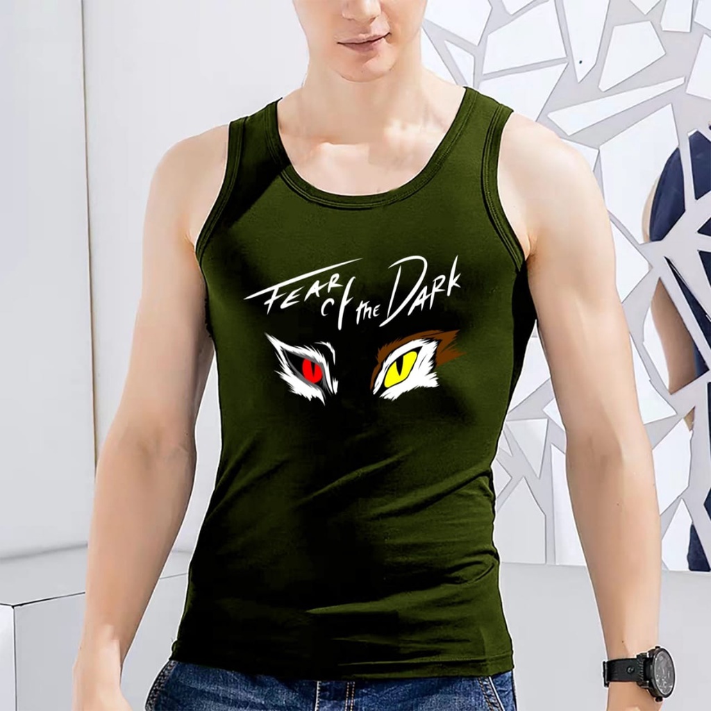 BISA COD / ALIPIO FASHION -SINGLET FEAR THE DORK /kaos dalam pria terbaru / kaos dalam pria murah