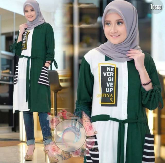 Tunik zidda 4 warna