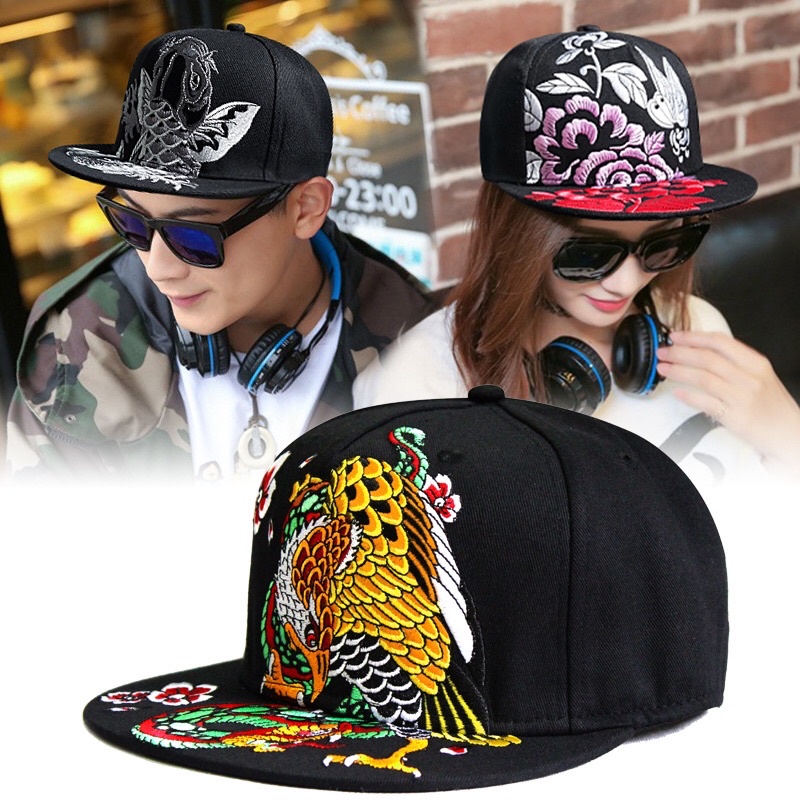 TOPI SNAPBACK IMPORT ASIA KOREA JEPANG SUKAJAN HARAJUKU BORDIR JY12