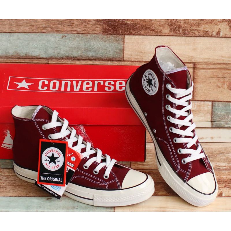 SEPATU CONVERSE allstar 70s glossy Maroon grade ori