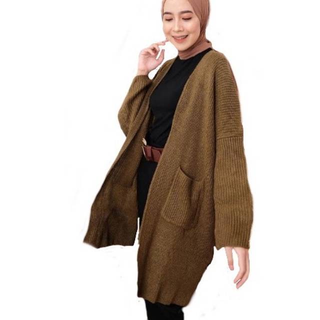 LONG CARDY RAJUT OVERSIZE LAVELLA TEBAL STORE09 MURAH