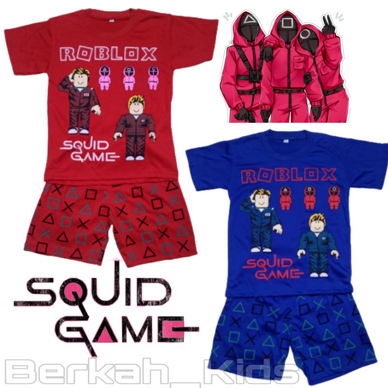 Setelan Baju Anak-anak Squid Game / Stelan Baju Anak Laki-laki Squid Game / Setelan Baju Anak-anak R