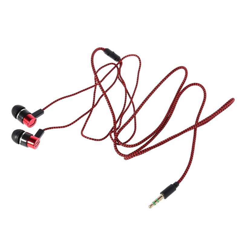 Gro Earphone in Ear Stereo Bass Dengan Kabel Lembut + Fitur Noise Canceling