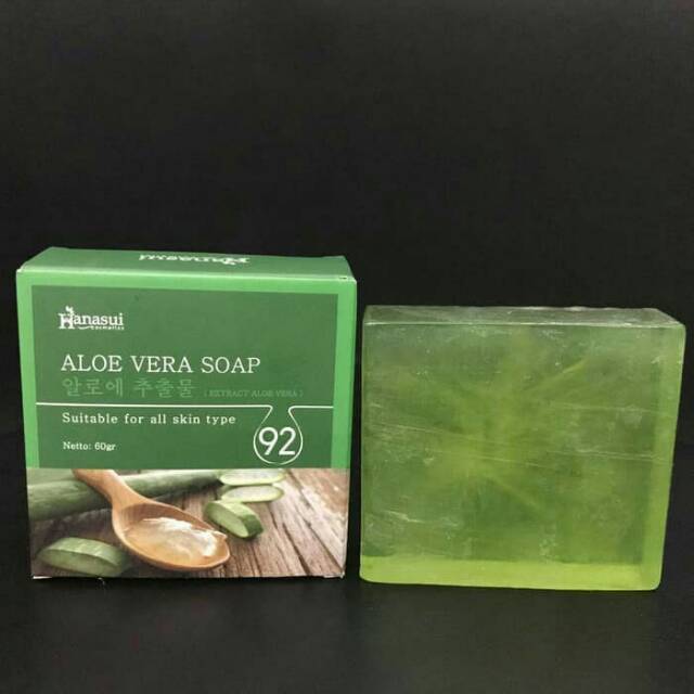 HANASUI ALOE VERA SOAP BPOM - SABUN LIDAH BUAYA