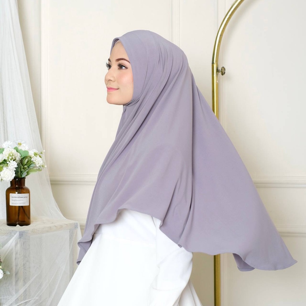 Naura Instant - Albata Hijab-Naura Light Grey