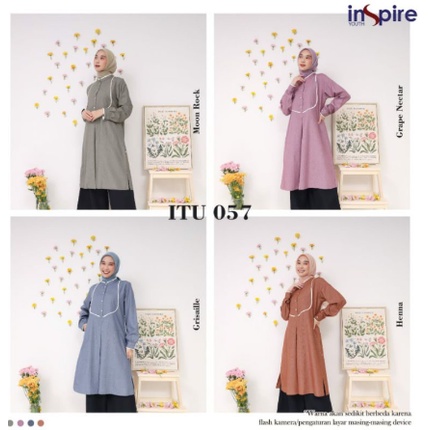 Tunik Inspire Terbaru ITU 057 ITU 57 Tunik Nibras Tunik Nibras Terbaru