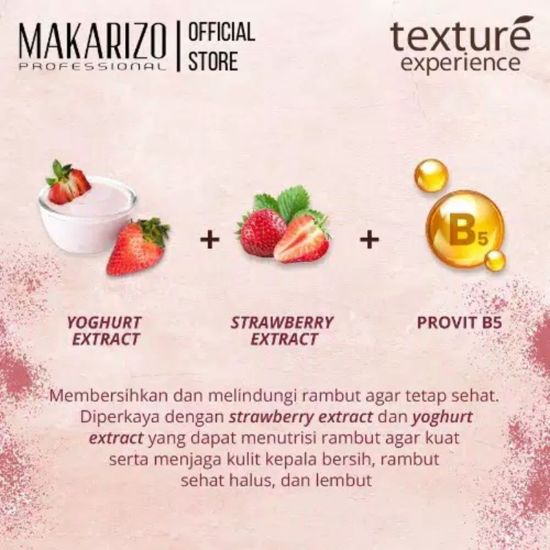 Makarizo Sampo Texture Strawbery 250Ml