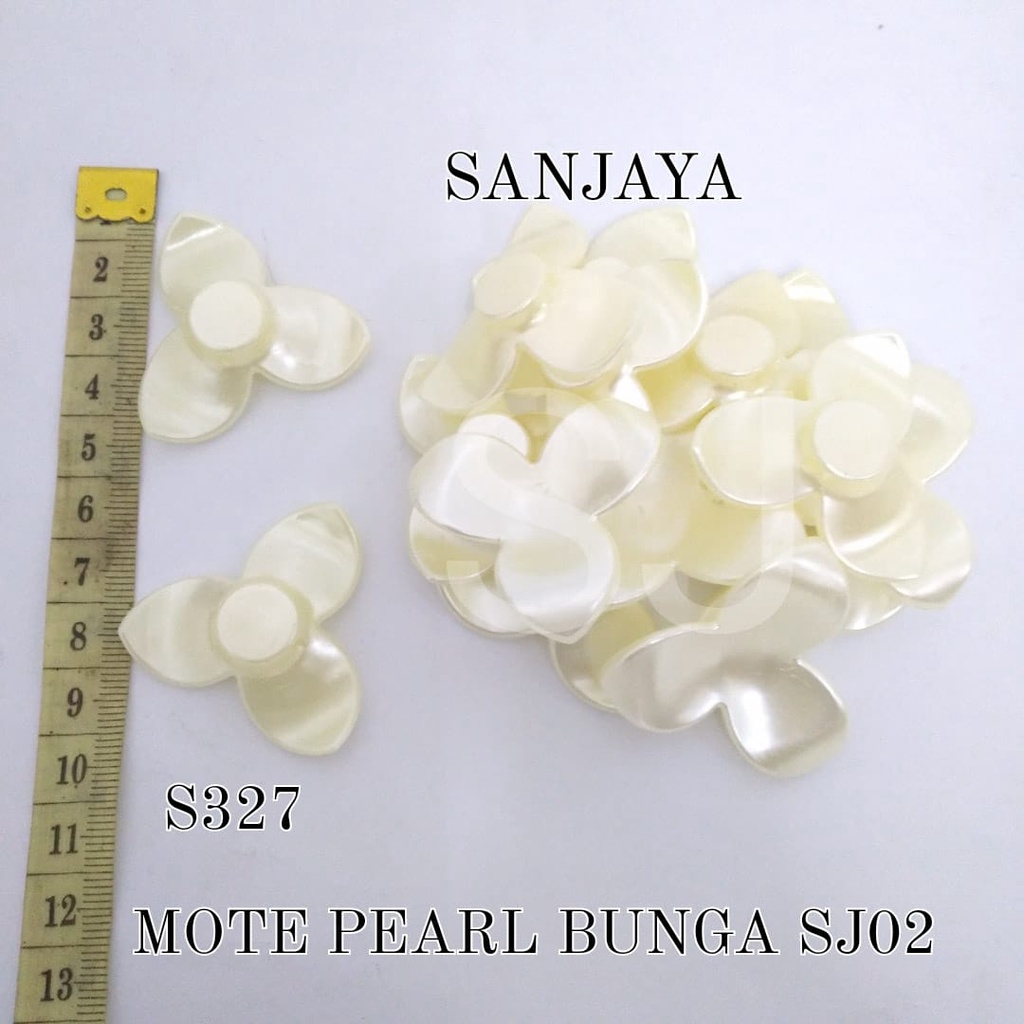 MOTE PEARL / MANIK BUNGA AKRILIK / MANIK PEARL BUNGA / MOTE PEARL BUNGA S327 SJ02