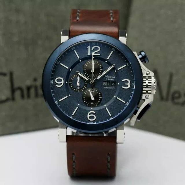 ALEXANDRE CHRISTIE AC 6281 SILVER BLUE ORIGINAL GARANSI RESMI 1 TAHUN