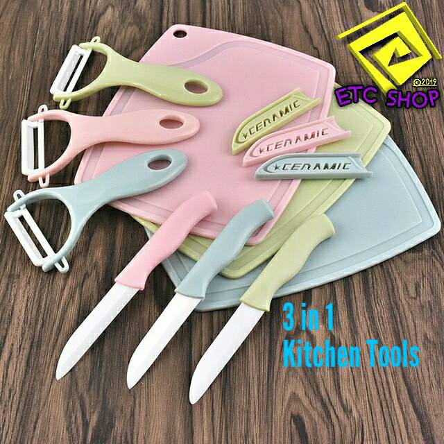 Kitchen Tools Pisau Buah 3 in 1 termurah