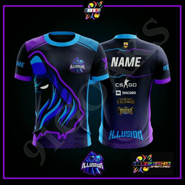 JERSEY BAJU  KAOS GAMING  NEW DESAIN  FREE LOGO FF  PUBG MLB 