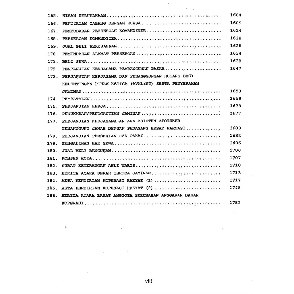 Himpunan draft akta notaris dan contoh surat surat perjanjian | Jilid 1 P-03-7