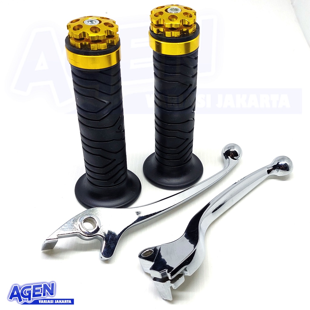 Handle Rem 2 tone Motor Beat karbu / scoopy karbu / vario 110 karbu full cnc - Non Esp promo 1 paket