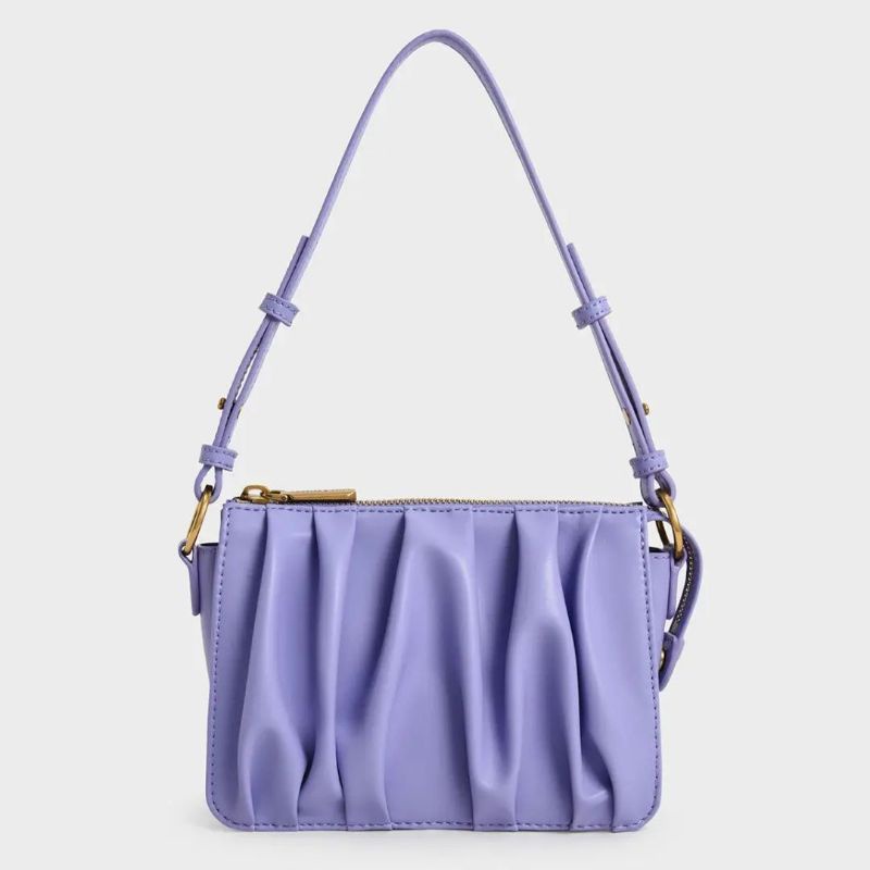 10.10 SALE | CK Ruched Bead-Handle Shoulder Bag