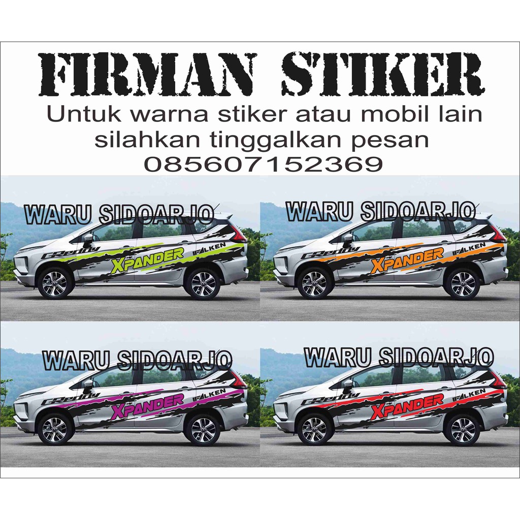 Stiker Mobil Xpander B Xp 1 S Shopee Indonesia