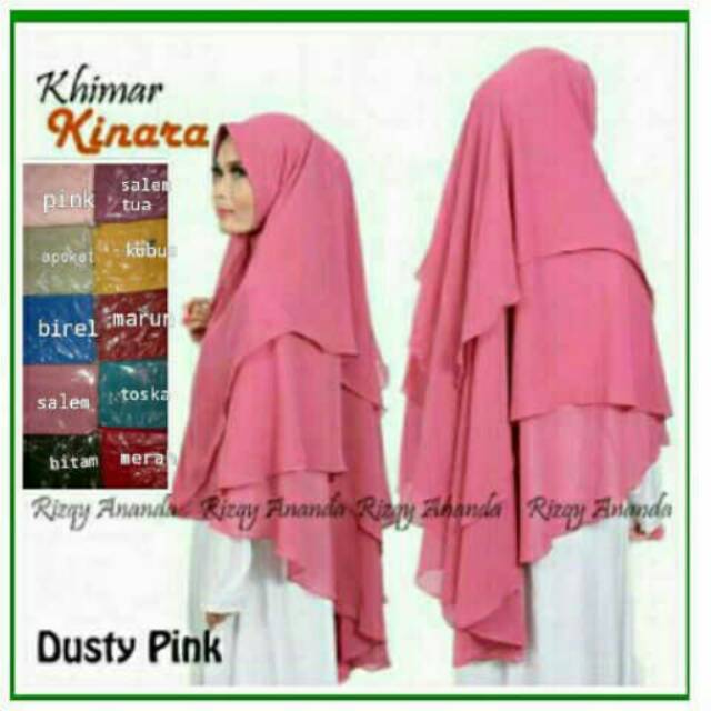kerudung hijab jilbab instan khimar syari 3 layer