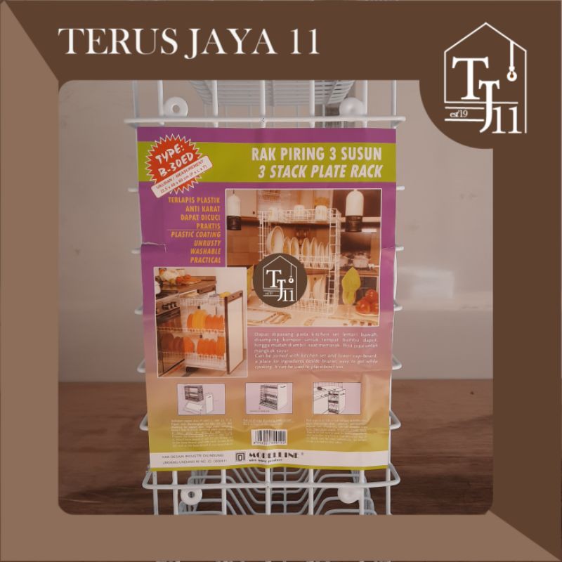 Rak Piring 3 Susun merk MODELINE tipe B-30 ED