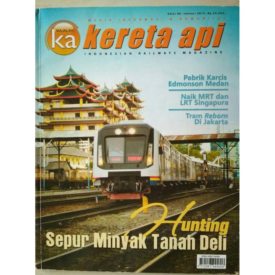 Majalah Kereta Api Edisi 66 Januari Tahun 2012