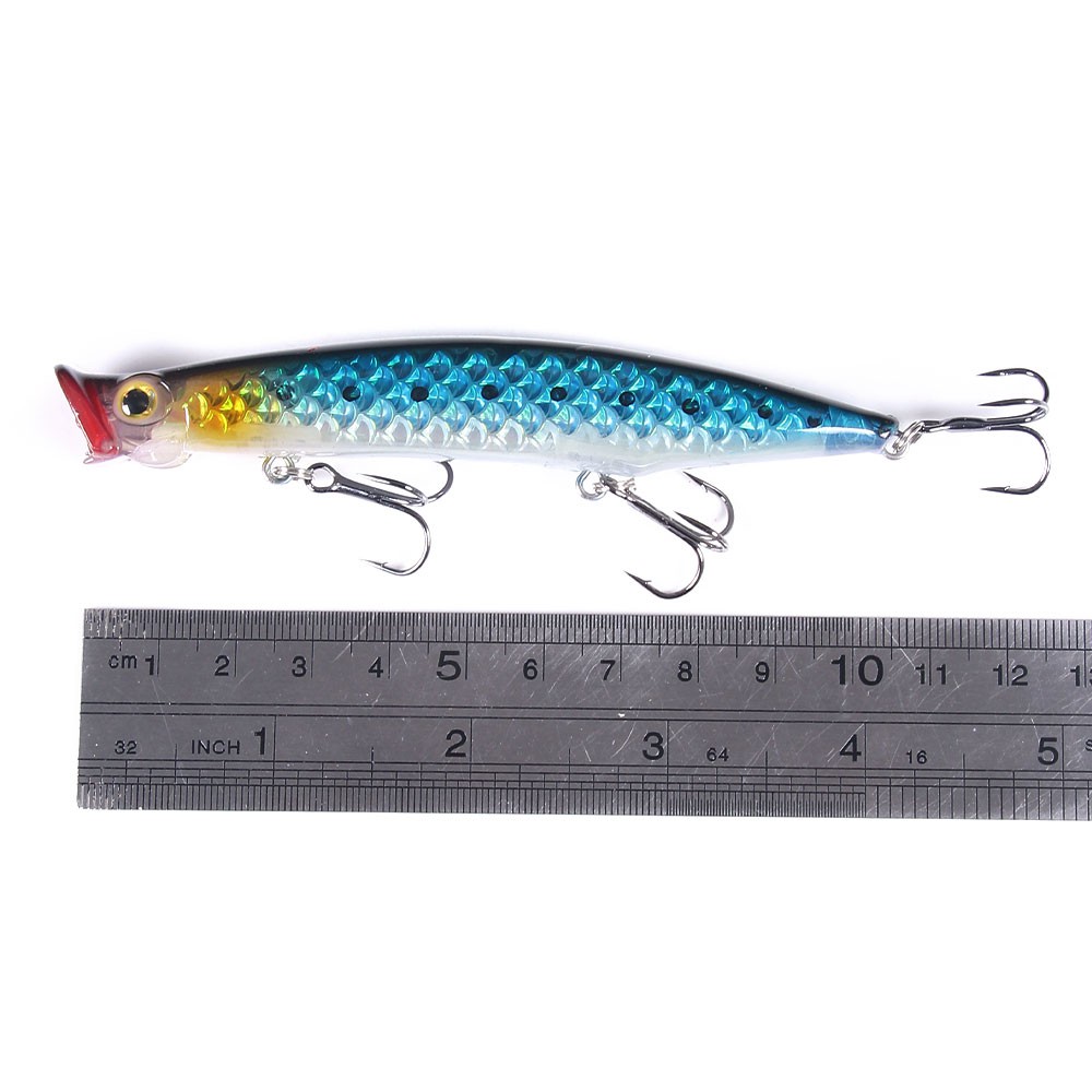 HENGJIA 1PCS Popper Fishing Lures Floating Wobblers 110mm 13g Topwater Pencil Lure Fishing Swimbait Hard Bait Tackle