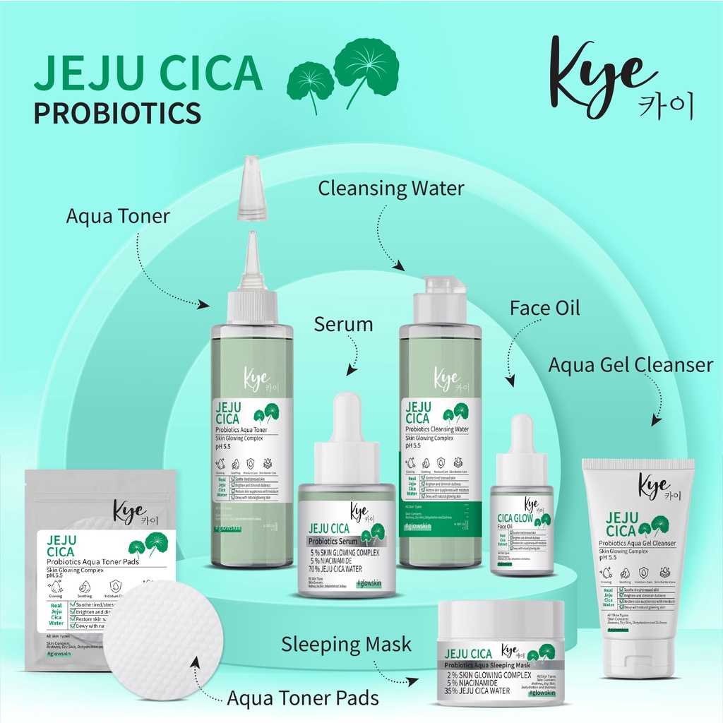 Kye Prebiotics Toner | Cleansing Water | Serum | Face Oil | Gel Cleanser | Toner Pads | Waterclay Mask Clear Buchu | Watergel Mask Bouncy Plum | Strawberry Glow Acne Clear 3D Face Mask | Avocado Guava Glow Micellar Cleansing Pads