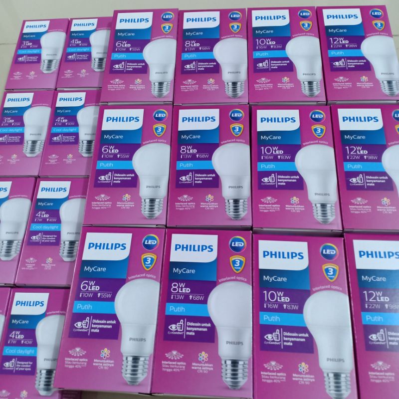 LED PHILIPS 3,4,6,8,10,12,14,5,19Watt. 100% ORIGINAL