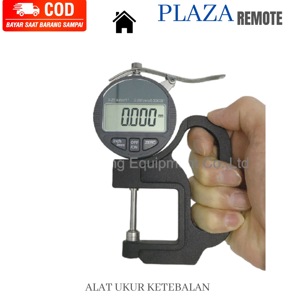 Digital Thickness Gauge ALAT UKUR KETEBALAN PIPA KAWAT KERTAS PLAT