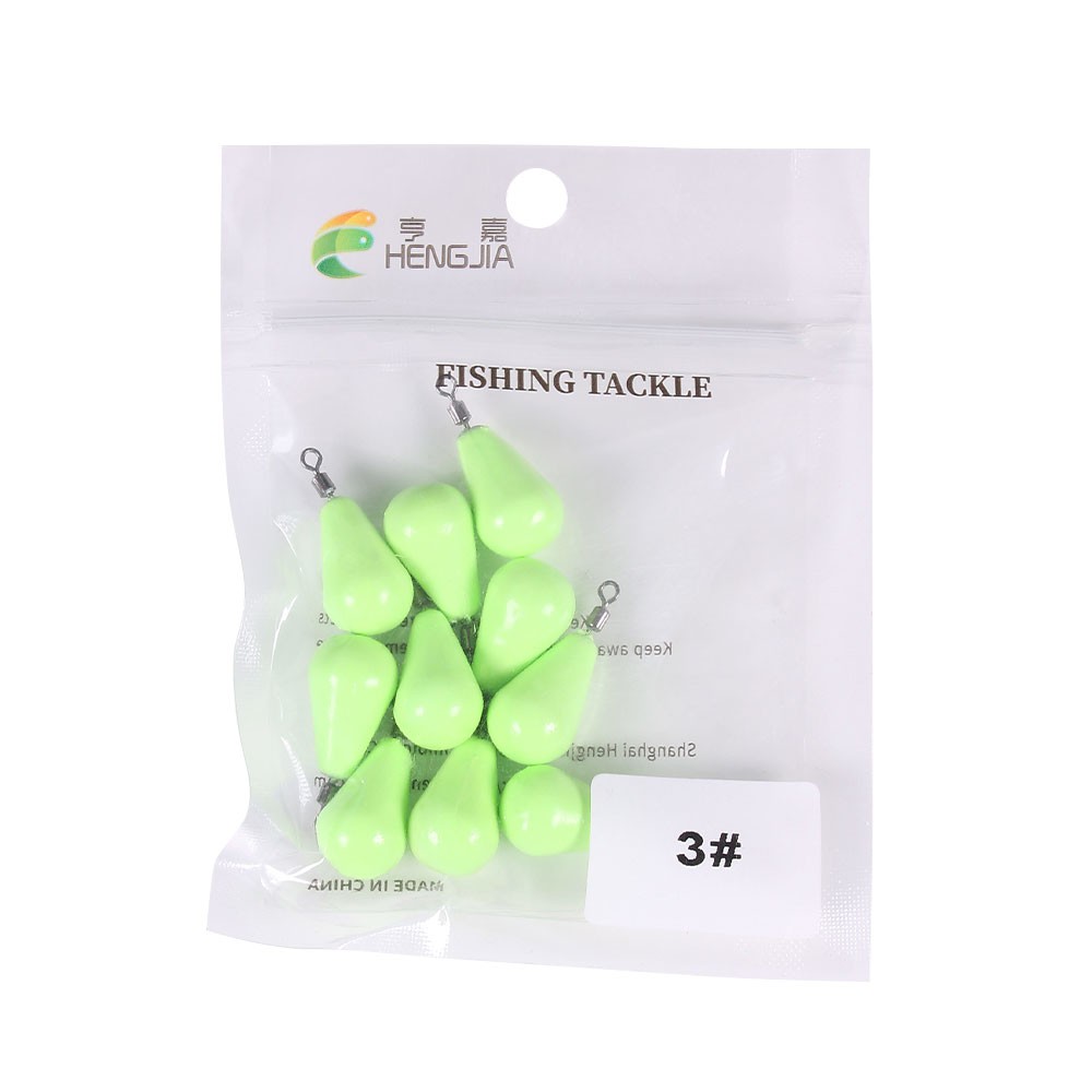 Hengjia Timah Pemberat Pancing Luminous 12g 15g 20g 25g 28g 30g 45g 55g 60g 70g 75g 95g 120g 150g