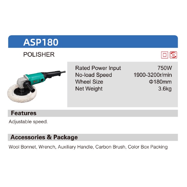 ASP180 - DCA Sander Polisher