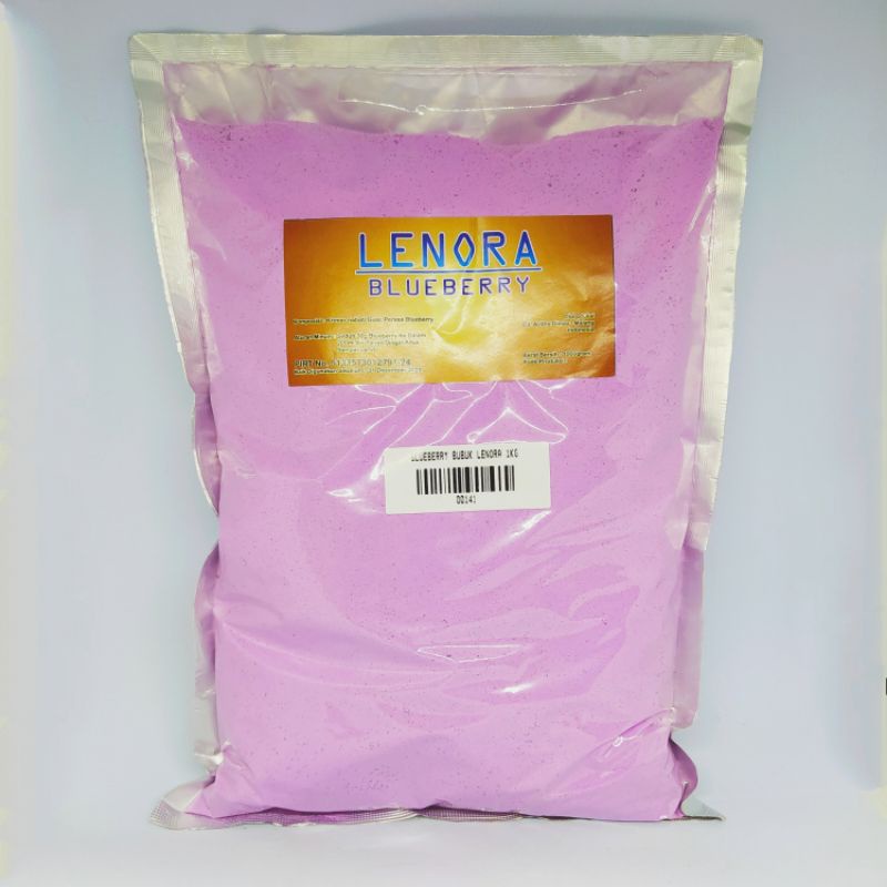 

Lenora Bluebery 1kg/ Bubuk Minuman Bluebery Lenora/ Bubuk Kekinian