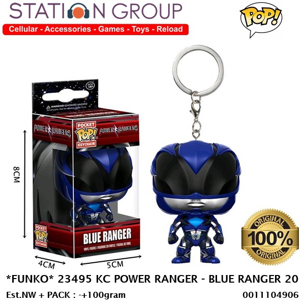 FUNKO POP 23495 KEY CHAIN POWER RANGER - BLUE RANGER 20 ACTION FIGURE